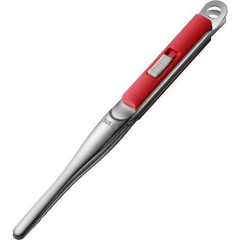 Grillclip aus Edelstahl, Fleischkochutensilien, Küche, Rot