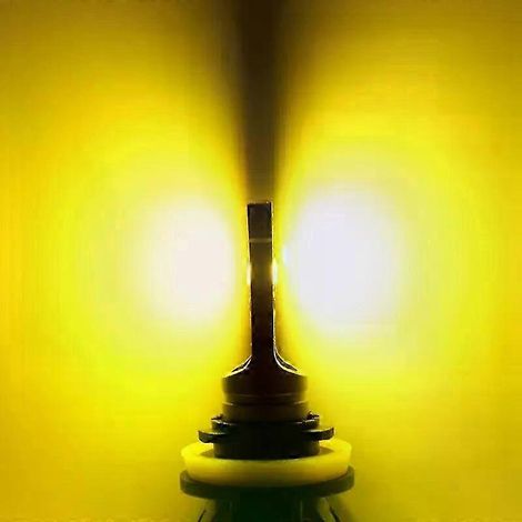 feux antibrouillard LED H8 H11 H16jp 9006 Hb4 9005 9145 H10 blanc jaune clignotant bicolore Canbus feux de jour (3000K jaune or 9005-HB3) (1/5)