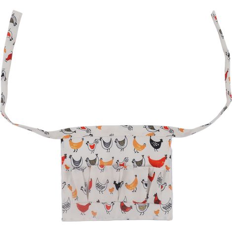 Tablier de ramassage d'œufs 3 poches, libre de mains, pour enfants, style canard et oie (1/5)