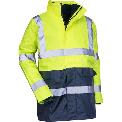 4-in-1-Parka LMA 5002 Prevention Größe 2 fluogelb/marine