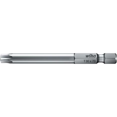 Embout de vissage torx - Empreinte : T30 - Longueur : 70 - WIHA