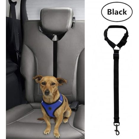 Harnais de sécurité pour chien en voiture, réglable, laisse pour animal de compagnie (1/5)