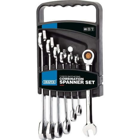 Draper HI-TORQ® 7-Piece Metric Ratcheting Spanner Set (Model 25397) (1/5)