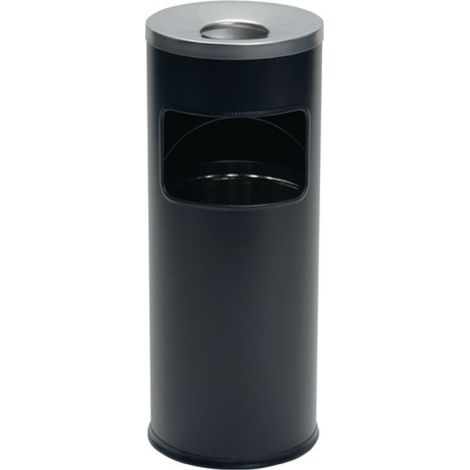 Cenicero combinado Ø250xH630mm hoja de acero negro DURABLE (1/2)