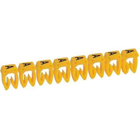 300 Repères CAB 3 pour filerie 1,5mm² à 2,5mm² avec lettre majuscule A LEGRAND 038330