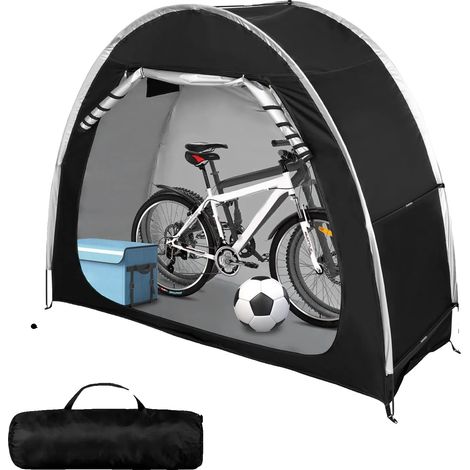 Tente de rangement pour vélos, résistante aux intempéries, facile à installer, Noir-Type A (1/2)