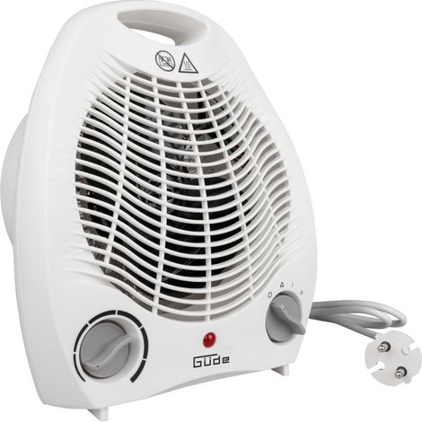 Güde 85175 Termoventilatore GH 2000 (2000 W, 2 livelli (1000/2000 W), funzione ventilatore, potenza del ventilatore 75 m³/h, termostato continuo, protezione da surriscaldamento e ribaltamento, (1/5)