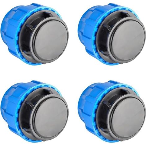 Bouchons d’extrémité en polyéthylène Fermeture pour tuyaux d’irrigation et d’eau Raccord PE haute résistance 4 pièces 25 mm