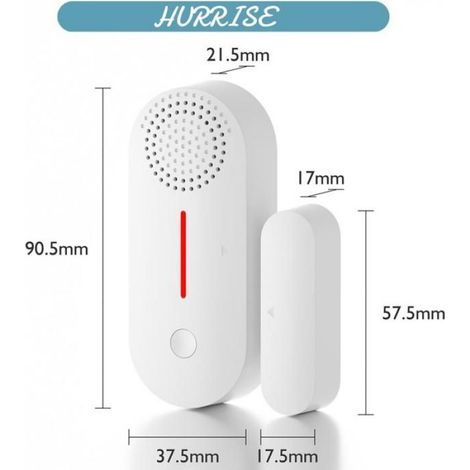 Sonew Système de sécurité domestique Alarme de porte fenêtre sécurité à domicile capteur electronique lumiere,, lot de 2 (1/5)