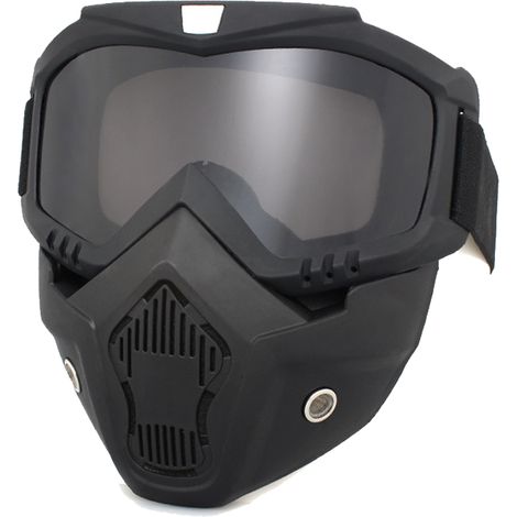 Lunettes de protection faciale, lunettes de protection contre le vent pour casque de motocross, équipement de plein air (1/5)