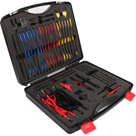 Kit 92 pièces Pointes de test Multimètre Professionnel, Sondes Relais Électrique Universel pour Voiture 12V 24V, Accessoires Diagnostique Auto (1/5)