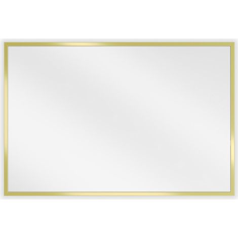 Mexen Loft miroir de salle de bain rectangulaire 60 x 40 cm, cadre doré - 9852-060-040-000-50 (1/5)