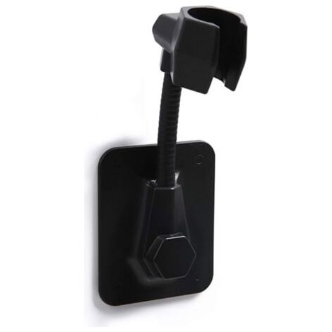 Support Douchette Mural Support pour Pommeau de Douche Réglable Auto Adhésif Support Douche Plastique Universel Support de Pommeau de Douche Sans Perçage Support Mural Accessoire Douche Noir (1/5)