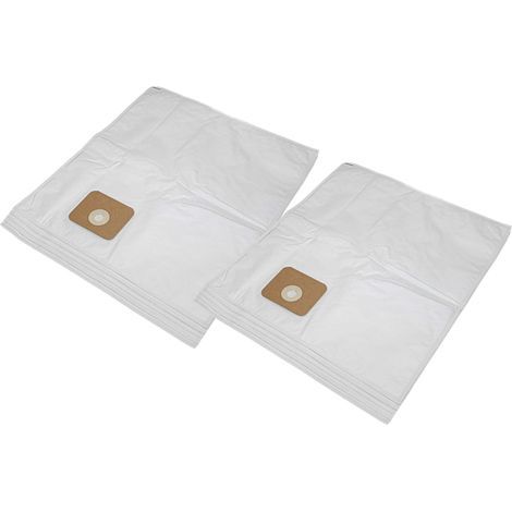 Lot de 10 sacs pour aspirateur Multi II 22/30 T – Microfibres non tissées – Dimensions 54,15cm x 49,5cm – Couleur blanche - II 30 T (1/4)