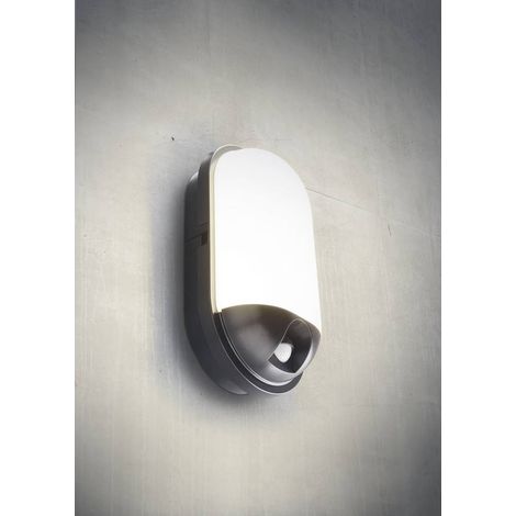 Applique LED extérieure avec détecteur de mouvement Heitronic TOLEDO 500648 LED intégrée 20 W LED noir A359092 (1/2)