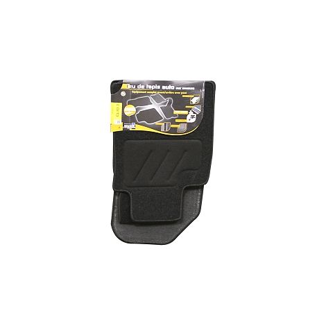 ARCOLL - 3 Tapis de sol semi-mesure pour Renault Clio 1 et Renault Clio 2 et Renault Super 5, noirs pour fixations d'origine (attaches non fournies) (1/2)