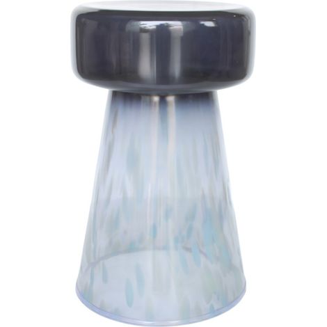 Beistelltisch aus Glas durchscheinend Rauchgrau 50 cm (1/5)