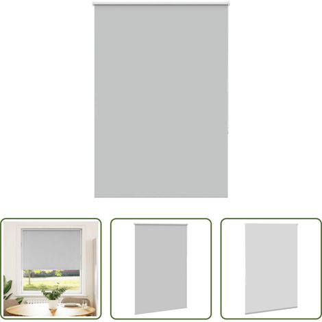 Fensterrollos -  Verdunkelungsrollo Hellgrau 100x130 cm Stoffbreite 95,7cm (1/5)