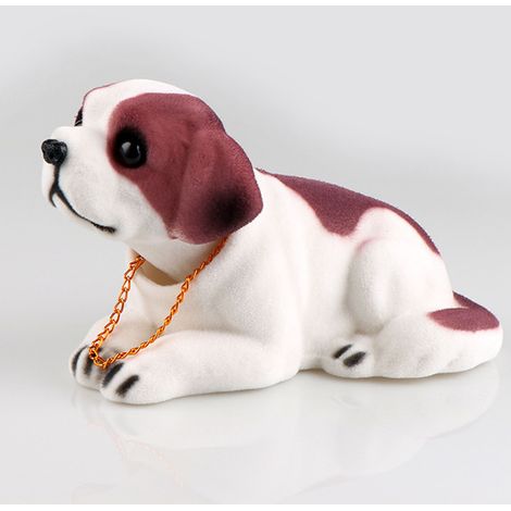 Ornements de voiture en forme de chien à tête tremblante, figurines d'animaux mignons de dessin animé, décorations pour tableau de bord, bureau ou table basse, type 2 (1/5)