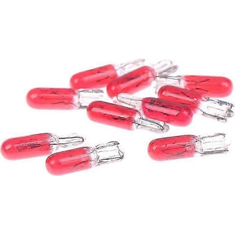 Lot de 10 ampoules halogènes T5 12 V 1,2 W pour tableau de bord et éclairage intérieur de voiture (1/5)