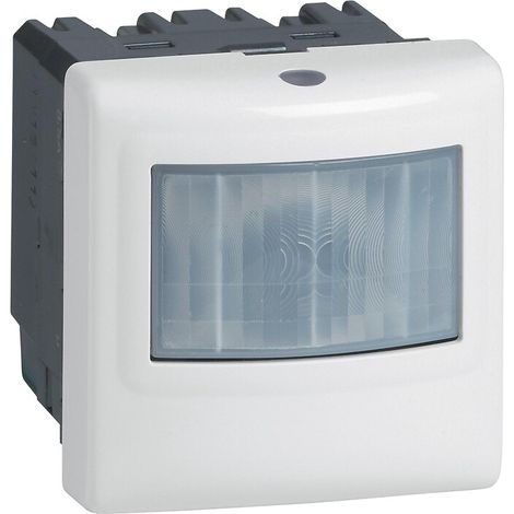 Détecteur de mouvements programmable Mosaic Eco 1, 3 fils, 2000W, blanc