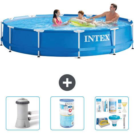 Intex Piscine Tubulaire Ronde - 366x76 cm - 4-pièces  S22458 (1/4)