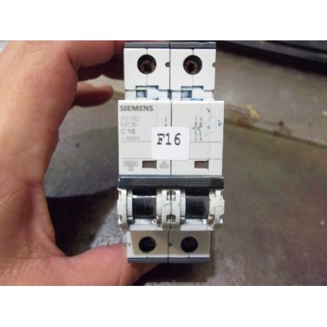 LOT de 3 x SIEMENS 2P C 16A 5SY6216-7 DISJONCTEUR Nouveau