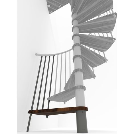 Minka Höhenerweiterung für Spiral Smart 120cm Durchmesser Walnuss Grau