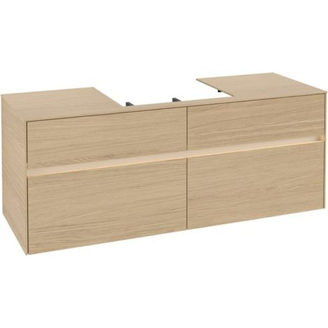 V&B Waschtischunterschrank Collaro 140x54,8x50cm, WT mi, LED 10 W, Nord Oa (1/3)