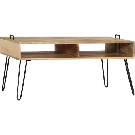 Maison Exclusive - Couchtisch Massivholz Mango 100x60x45 cm