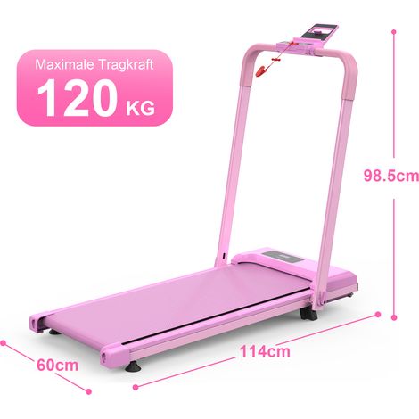Tapis de course compact pour bureau, tapis roulant portable inclinable 2-en-1, marche et course à domicile, capacité de charge 120 kg, fitness à domicile. (1/5)