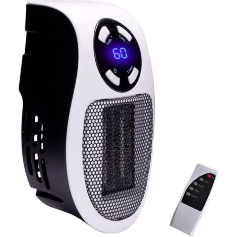 Radiateur Chauffage Électrique,Mini Chauffage Portable, Portable et Compact avec Thermostat Réglable et Télécommande(1 pièce) (1/5)
