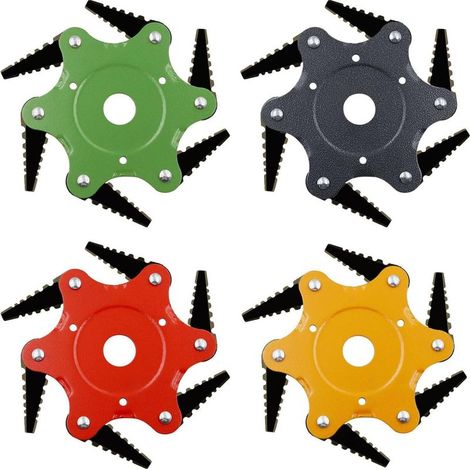 Grass Trimmer Blades, Lames De Tondeuse pour Désherbant, Remplacement De La Tête De Tondeuse, Brosse Rotative Contre Les Mauvaises Herbes, Brosse De Desherbage, Brosse Desherbage Debroussailleuse (1/4)
