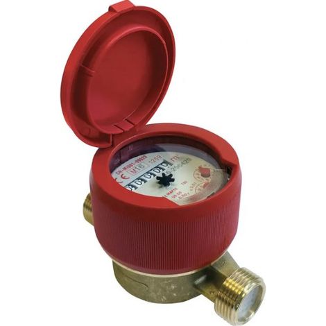 Contatore acqua 3/4" quadrante asciutto per acqua calda sanitaria