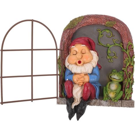R sine Nain Endormi D coratif Statue Cr ative GNOME et (1/5)