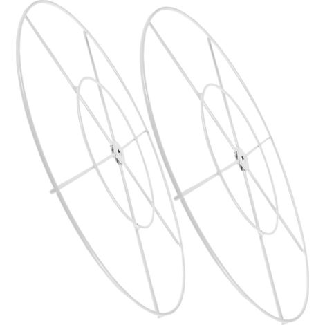 Lot de 2 Cerceaux Décoratifs en Fer 40 Cm Suspendre Plafond, Anneaux Métalliques Ronds pour Décoration Mariage, Fêtes et Banquets, Accessoires Suspendus Élégants et Polyvalents (1/5)