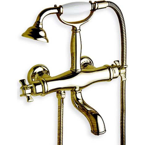 Bain douche chambord thermostatique complet vieux bronze mat - CRISTINA ONDYNA CN18293