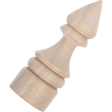Unbehandelte Massivholz Pfostenkappe 4x10cm mit Glatter