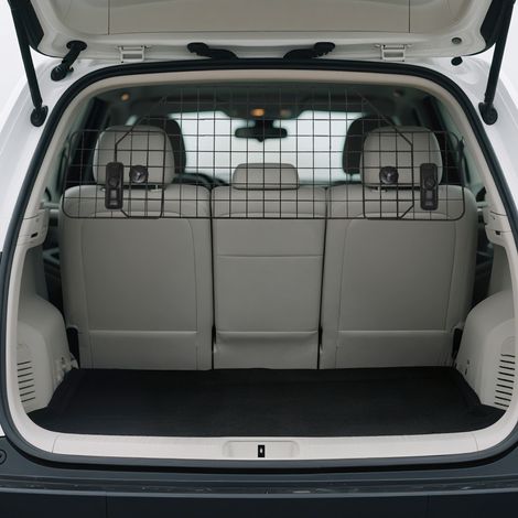 Grille de protection universelle pour chien barrière de sécurité de voiture pour chiens largeur ajustable 90-120 cm noir (1/5)