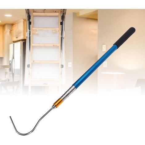 Grange à Tracter pour Escaliers de Grenier 62.6in - Télescopique en Aluminium et Métal pour Porte de Garage et Porte Roulante - Kit 10 Pièces (1/5)