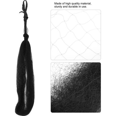 Filet anti-oiseaux en nylon noir pour l'agriculture, les plantes, les bassins, les vergers et les jardins (S) (1/5)