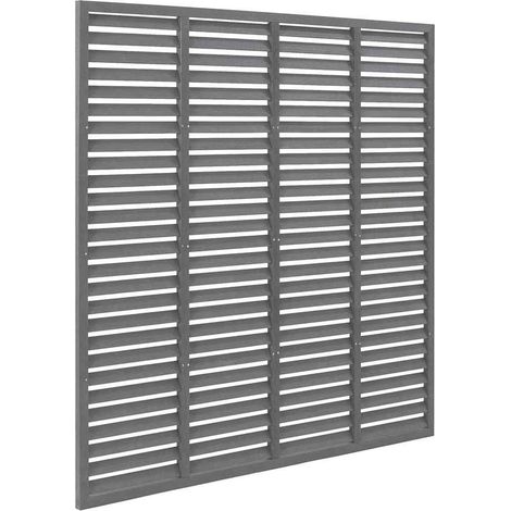 Maison Exclusive - Lamellenzaun WPC 180x180 cm Grau