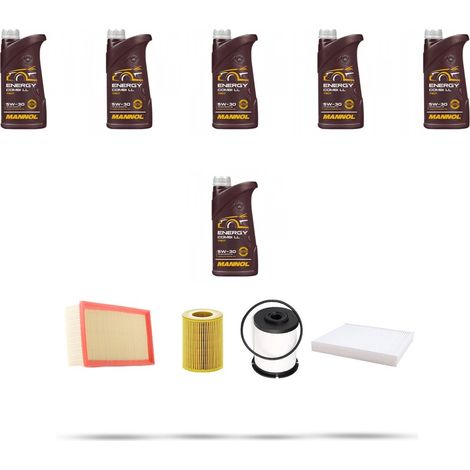 Kit tagliando 4 FILTRI e 6L OLIO compatibile con Opel Mokka Mokka X 1.7 CDTI 96kw Dal 2012 (1/5)