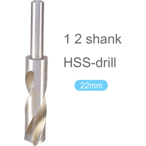 Tige de fraisage 1/2 "4241 HSS, forgeron en acier rapide, foret hélicoïdal 22mm