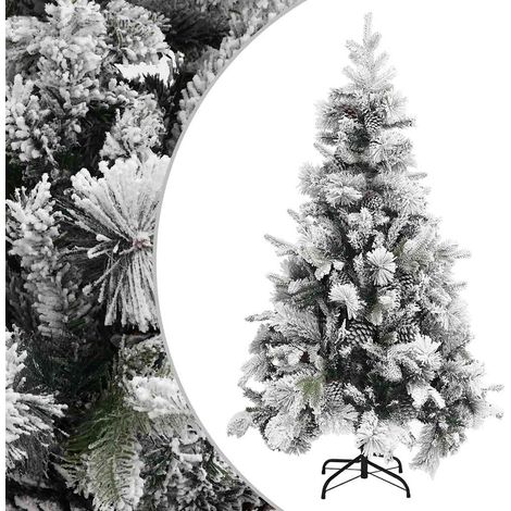 Teenpull – Weihnachtsbaum mit Zapfen Beschneit 195 cm PVC & PE (1/5)