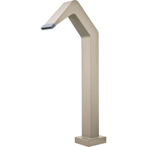 Cascada de piscina IMEX en acero inoxidable 316 acabado moca diseno elegante y duradero color beige - modelo NIAGARA Altura 68 cm Profundidad 6 cm (1/5)