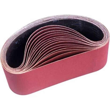 Bande Abrasive 100 x 610 mm, Bandes Abrasives Mixte (3x grains 80/120/150/240/400) pour Ponceuses à Bande（15 pièces ） (1/2)