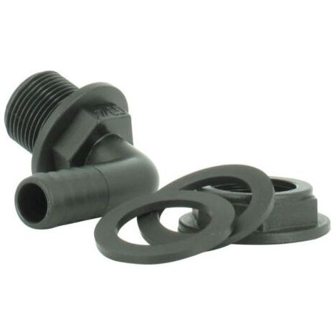 Adaptateur de transfert flexible pour conteneurs IBC de 1000 L – Embout souple Ø 15 mm avec filetage extérieur 3/4″ – Installation rapide et facile (1/5)