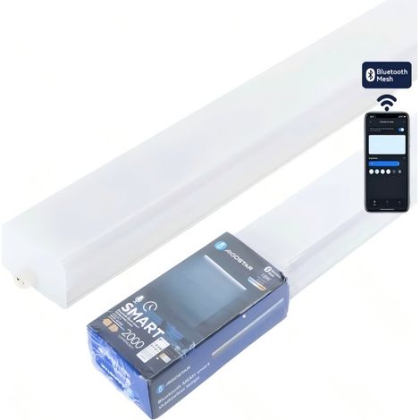 Ampoule LED intelligente Aigostar 1,2 m 40 W 6500 K avec Bluetooth et panneau LED sans abat-jour pour bureau