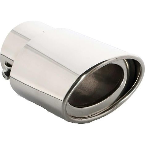 Embout d'échappement en acier inoxydable pour voiture, diamètre universel droit de 2,5" à 3,3", modification du tuyau d'échappement (argenté) (1/5)